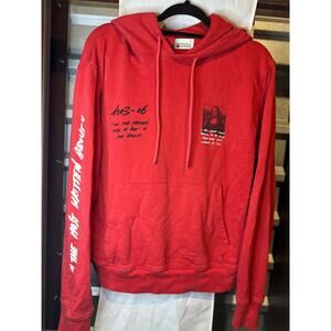 Off-White Red Mona Lisa Hoodie Medium